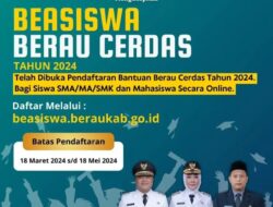 Pendaftaran Beasiswa Berau Cerdas Dibuka