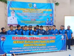 Songsong Pilkada 2024, FSBSI -KSBSI Berau Deklarasi Damai Usai Pelantikan Pengurus
