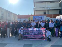 Ribuan Masyarakat di CFD Deklarasi Damai Pilkada Berau 2024 Dipandu Ketua SMSI Berau