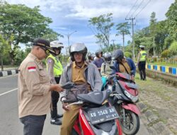 Hari Pertama Operasi Patuh di Tanjung Selor, 46 Pengendara Terjaring