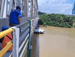 Kerap ditabrak, Jembatan Mahakam Dipasangi Sensor Maupun Lampu Suar