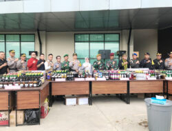 Sita 1.587 Botol Miras Selama Pelaksanaan Operasi Pekat Mahakam 2026