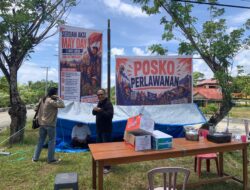 Buruh Dirikan Posko Aspirasi Untuk Menyambut Hari Buruh atau May Day di Tanjung Selor