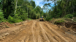 Jalan Longsor di Krayan Berangsur Pulih