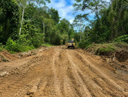 Jalan Longsor di Krayan Berangsur Pulih